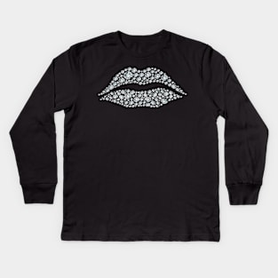 diamond lips Kids Long Sleeve T-Shirt